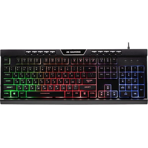 2E GAMING Keyboard KG300 LED USB Black Ukr