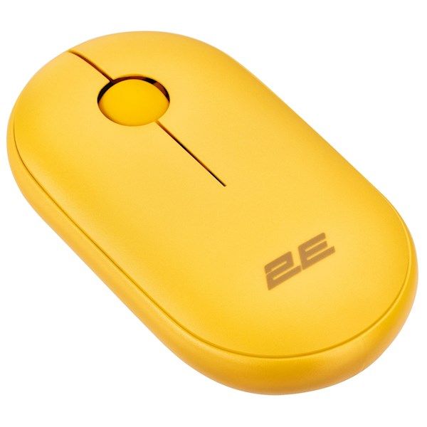 2E Mouse  MF300 Silent, WL/BT, sunny-yellow