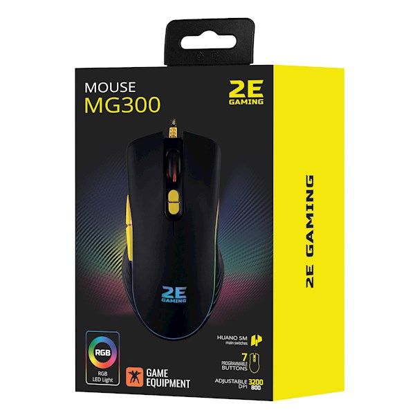 2E GAMING Mouse MG300 RGB USB Black 2E-MG300UB