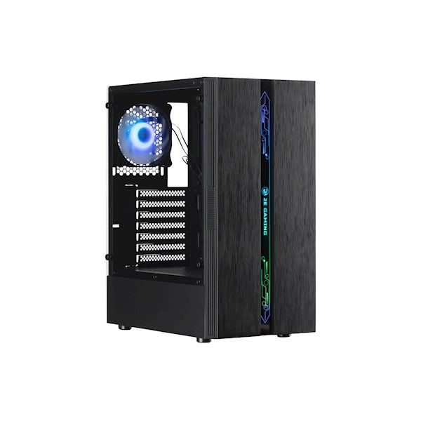 2E-V510W, PC case 2E GAMING Credo Plus V510W without PSU, 1xUSB3.0, 1х USB 2.0, 1xUSB Type-C, 4x120mm RGB Rainbow, VGA 310mm, TG Side Panel, ATX, white