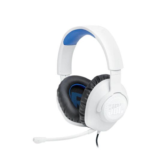 JBL Quantum 100P Gaming Headphones White/Blue Gaming