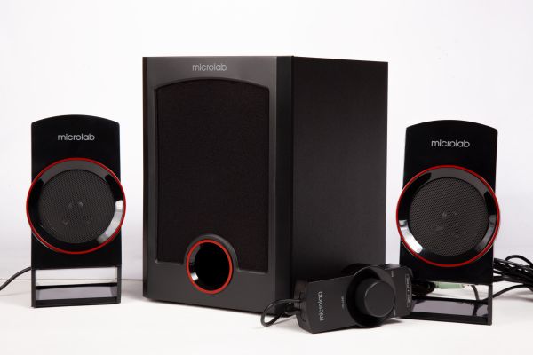 Speaker 2.1: Microlab M-111 2.1 Speakers 12W Black