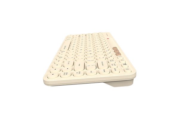 Keyboard: A4Tech Fstyler FBK36C AS Bluetooth & 2.4G Keyboard Cafe Latte