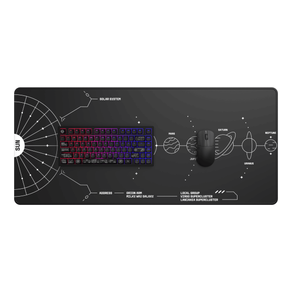 Dark Project Terra Nova Black Mousepad XL