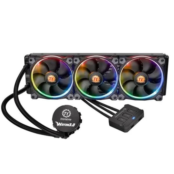 liquid cooler with triple RGB 360, THERMAL TAKE 120mm Water 3.0 Riing