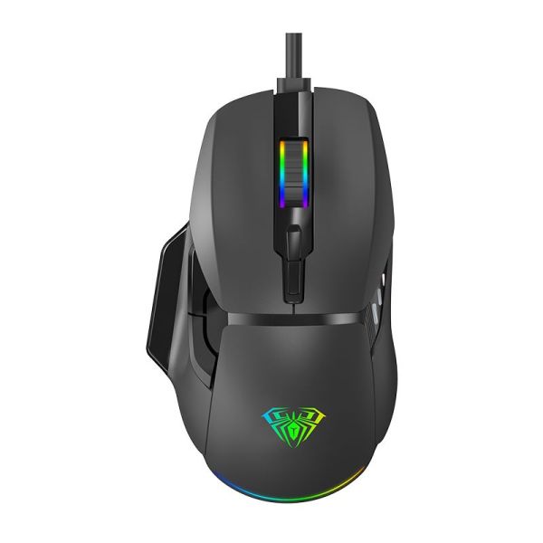Mouse: AULA F815 RGB Wired Gaming Mouse Black