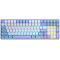 Keyboard: AULA S100Pro Rechargeable Wireless Mechanical Keyboard White/Blue/Dark Purple (Red Switch)