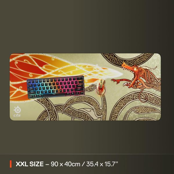 SteelSeries Mouse Pad Qck, XXL (900x400х2мм), CS2 Edition