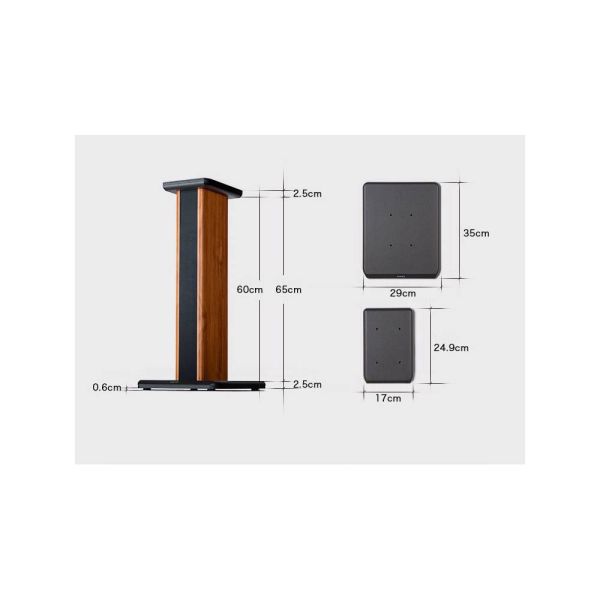 Speaker Stands Edifier SS02 Wood Grain Speaker Stands for S1000DB / S2000PRO/ S1000MKII Hollowed Stands for Optional Sand Filling Tuning - Pair