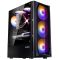 Zalman PC case N4 Rev.1 without PSU, 1xUSB3.0, 2xUSB2.0, 3x140mm, RGB, 3x120mm RGB, VGA 315mm, LCS ready, TG Side Window, ATX, black