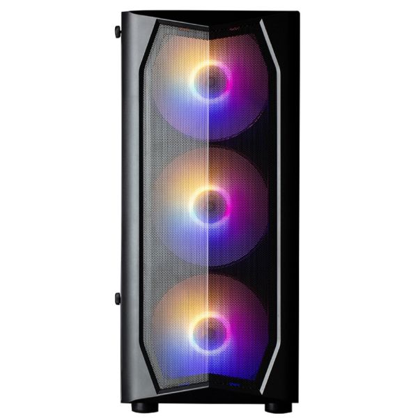 Zalman PC case N4 Rev.1 without PSU, 1xUSB3.0, 2xUSB2.0, 3x140mm, RGB, 3x120mm RGB, VGA 315mm, LCS ready, TG Side Window, ATX, black