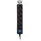 2E power strip 5XSchuko switch, 3G*0.75mm2, 3m, Black