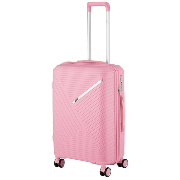 2E TROLLEY LUGGAGE MEDIUM, PINK 43 x 66 x 27 CM, 61LITER