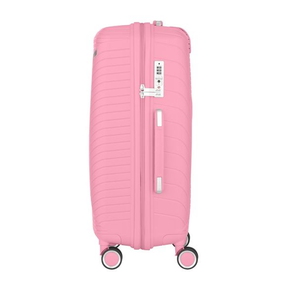 2E TROLLEY LUGGAGE MEDIUM, PINK 43 x 66 x 27 CM, 61LITER