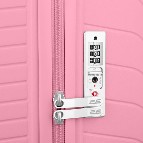 2E TROLLEY LUGGAGE MEDIUM, PINK 43 x 66 x 27 CM, 61LITER