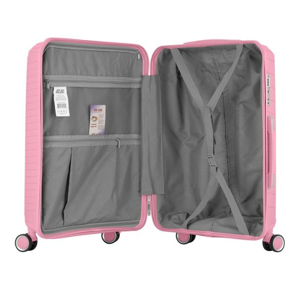 2E TROLLEY LUGGAGE MEDIUM, PINK 43 x 66 x 27 CM, 61LITER