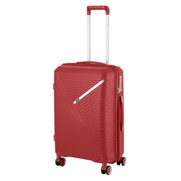 2E TROLLEY LUGGAGE MEDIUM, RED 43 x 66 x 27 CM, 61LITER