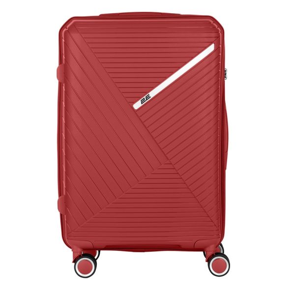 2E TROLLEY LUGGAGE MEDIUM, RED 43 x 66 x 27 CM, 61LITER