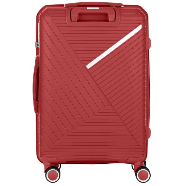 2E TROLLEY LUGGAGE MEDIUM, RED 43 x 66 x 27 CM, 61LITER