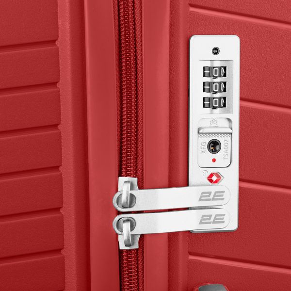 2E TROLLEY LUGGAGE LARGE, RED 49 x 76 x 31CM, 98LITER