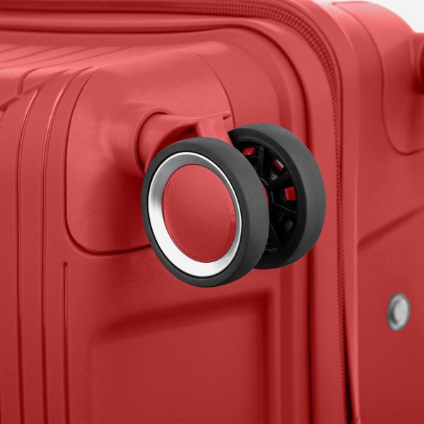 2E TROLLEY LUGGAGE MEDIUM, RED 43 x 66 x 27 CM, 61LITER
