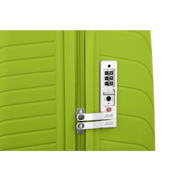 2E TROLLEY LUGGAGE MEDIUM, APPLE GREEN 43 x 66 x 27 CM, 61LITER
