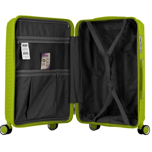 2E TROLLEY LUGGAGE MEDIUM, APPLE GREEN 43 x 66 x 27 CM, 61LITER