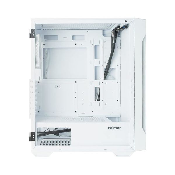 Zalman PC case I3 Neo TG without PSU, 1xUSB3.0, 2xUSB2.0, 4x120mm ARGB, VGA 355mm, LCS ready, TG Side/Front Panel, ATX, white