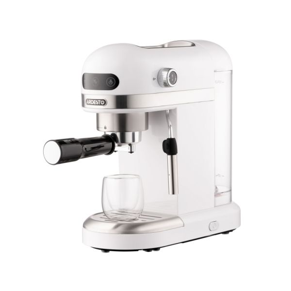 Ardesto Coffe maker  carob YCM-E1500, 1,4L, ground, hand capuchino maker, cup warmer, white