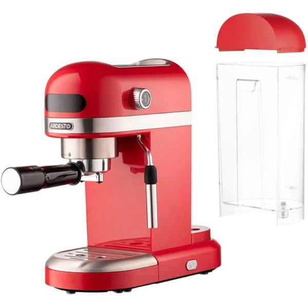 Ardesto Coffe maker  carob YCM-E1501, 1,4L, ground, hand capuchino maker, cup warmer, red