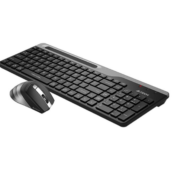 Keyboard-mouse: A4tech Fstyler FB2535C Wireless Combo Set EN/RU Smoky Grey