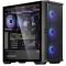 Zalman PC case Z10 Plus without PSU, 2xUSB3.0, 1xUSB Type-C, 3x140mm ARGB, 1x120mm ARGB, VGA 395mm, LCS ready, TG Side Panel, EATX, black