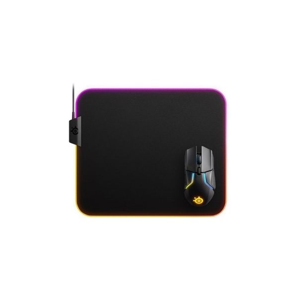 SteelSeries Mouse Pad QcK Prism Cloth RGB M (900x300x4mm), black