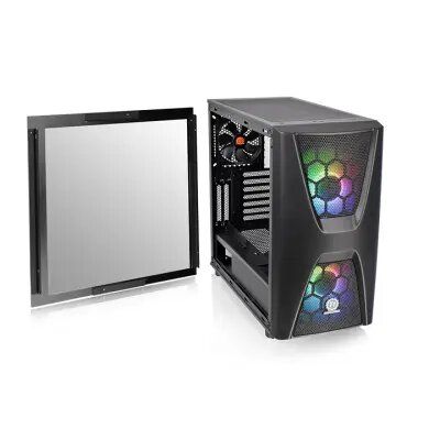 PC Components/ Case/ Miditower/ ***Commander C34 TG ARGB/Black/Win/SPCC/Temper ed Glass*1/200mm Addressable