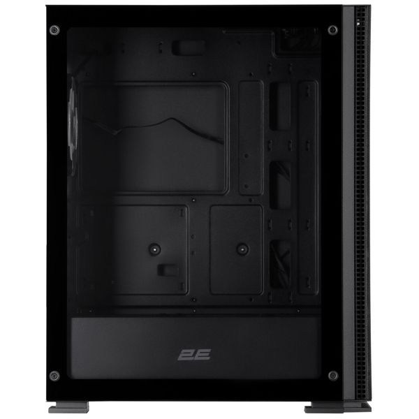 2E Gaming Computer case Virtus Neo G3301N, without PSU, 2xUSB 3.0, 1xUSB 2.0, 3x140mm ARGB, 1x120mm ARGB, controller with remote, TG Side Panel, ATX, Black