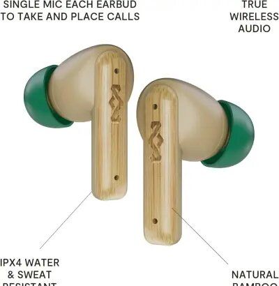 Wireless Headphone/ House of Marley/ House of Marley Little Bird TWS Exec Earbuds  EM-JE123-CE Cream