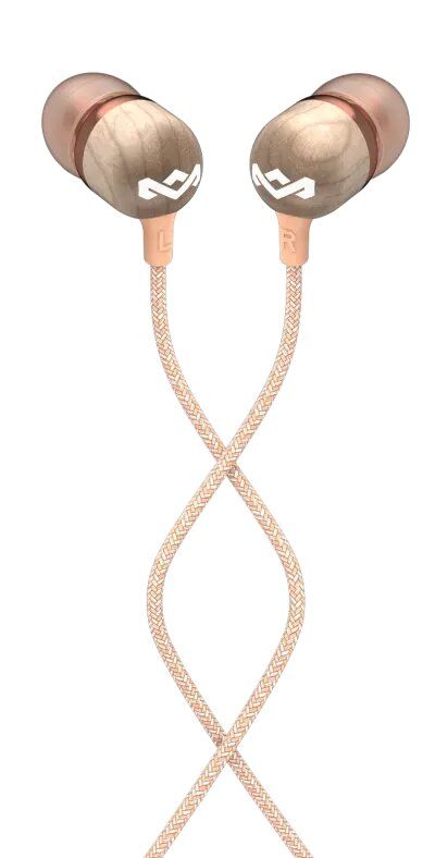 House of Marley EM-JE041-CPD Smile Jamaica In-Ear Headphones With Noise-isolating design And In-line Microphone - COPPER