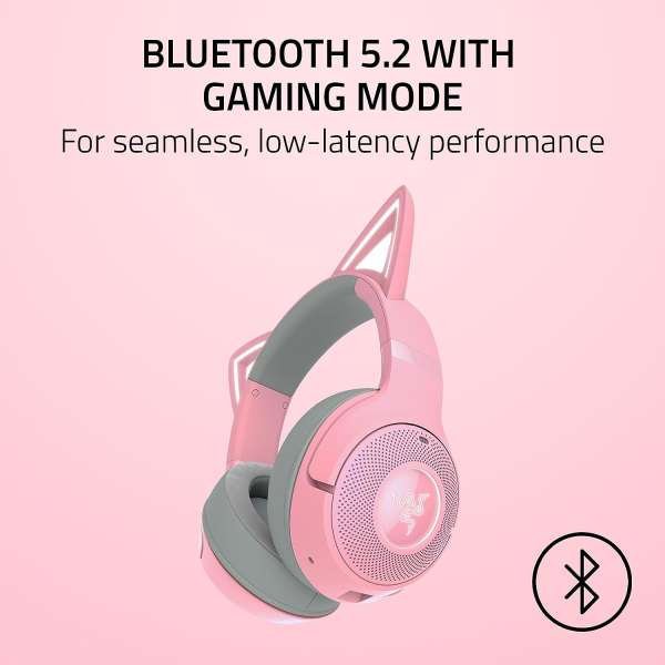 Razer Headset Kraken Kitty V2, RGB, BT, quartz Ed.