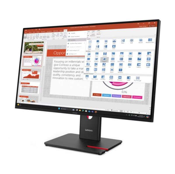 Monitor/ Lenovo/ Lenovo ThinkVision T27-40  Black 27''  (1920x1080), 16:9, 120Hz, 4ms, 178 / 178. HDMI, DP, VGA