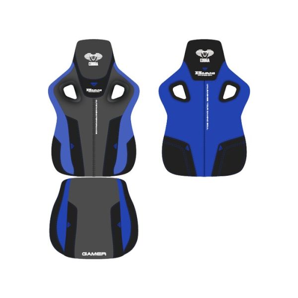 E-Blue Gaming Chair GC312-EEC312 GREY/BLUE