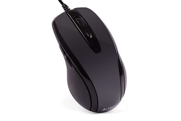 Mouse: A4tech V-Track Padless N-708X Wired Optical Mouse Glossy Grey