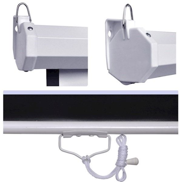 Projector screen ALLSCREEN MANUAL PROJECTION SCREEN 221X125CM HD FABRIC CWP-100169