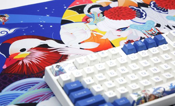 Varmilo Mouse Pad Lovebirds Blue Desk Mat XL (900х400х3mm)