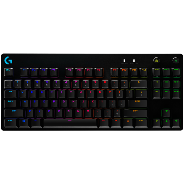 LOGITECH G PRO X TKL LIGHTSPEED Gaming Keyboard - BLACK - US INT'L - 2.4GHZ/BT - EMEA28-935 - TACTILE