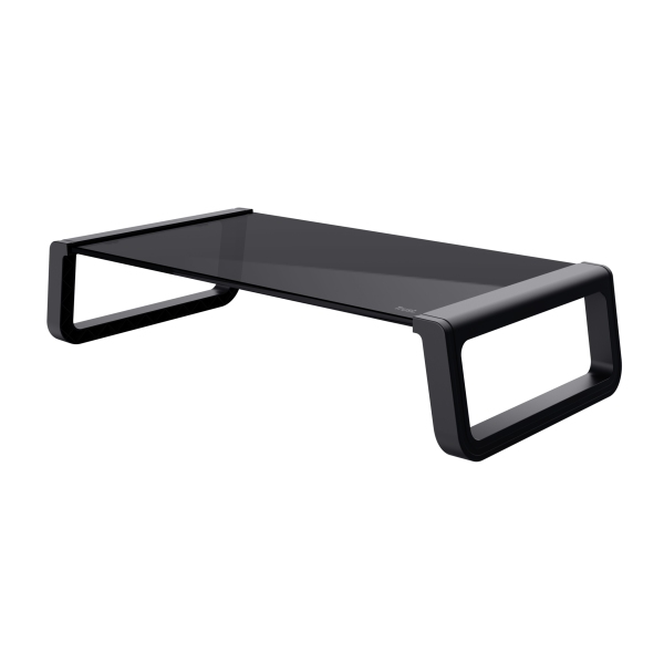 MONTA GLASS MONITOR STAND BLK