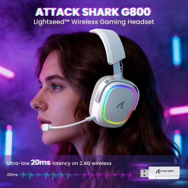 Attack shark G800 White