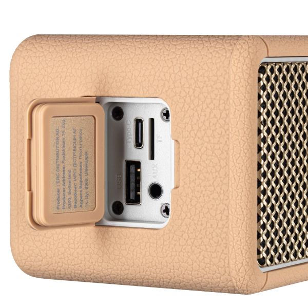 Portable Speaker 2E SoundLegend Mini 40W, BT 5.3, TWS, FLAC, MP3, WAV, EQ, Power Bank, IPX6, Brown