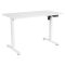 2E Computer Desk CE120W, height 72-120cm, electric motor, tabletop 120 60cm (white), metal base (white)