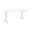 2E Computer Desk CE150W, height 62-128cm, electric motor, tabletop 150 75cm (white), metal base (white)