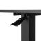 2E Compact Desk CE710BB, height 71-106cm, gas lift, tabletop 71x40cm (black), metal base (black)